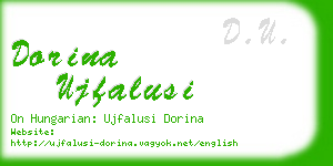 dorina ujfalusi business card